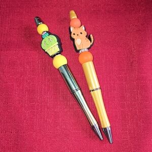(4 For $30)     Cute Cactus and Fox Pens